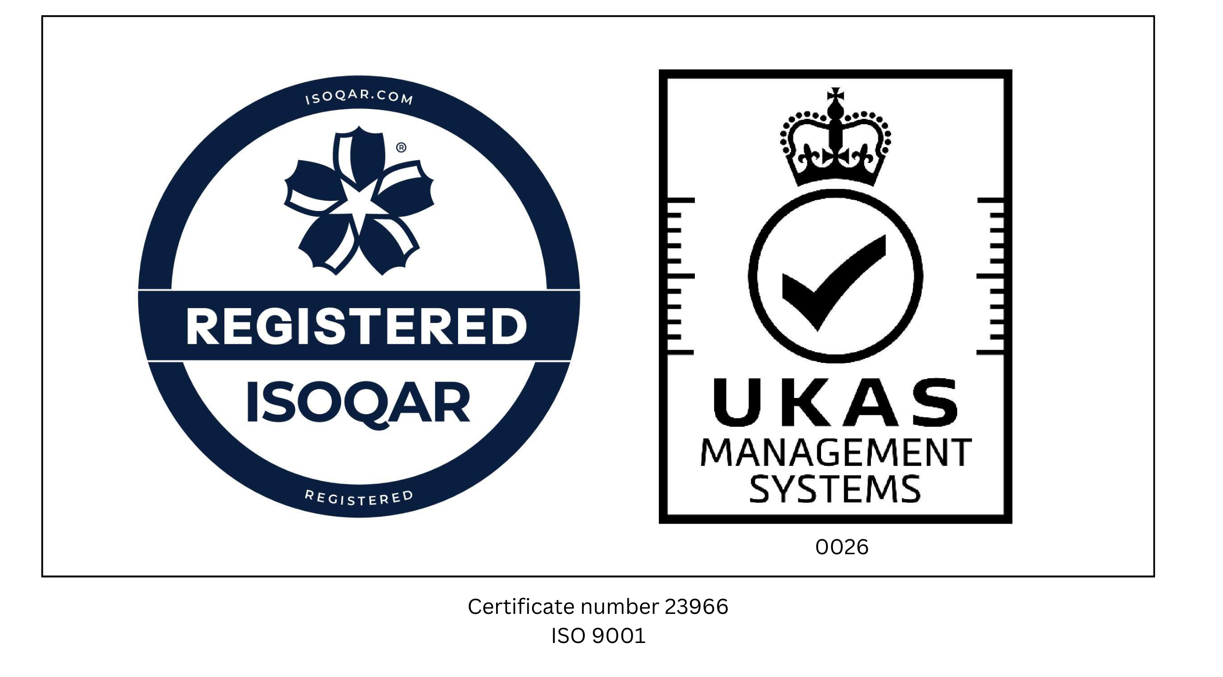 ISO Certificate Number Logo
